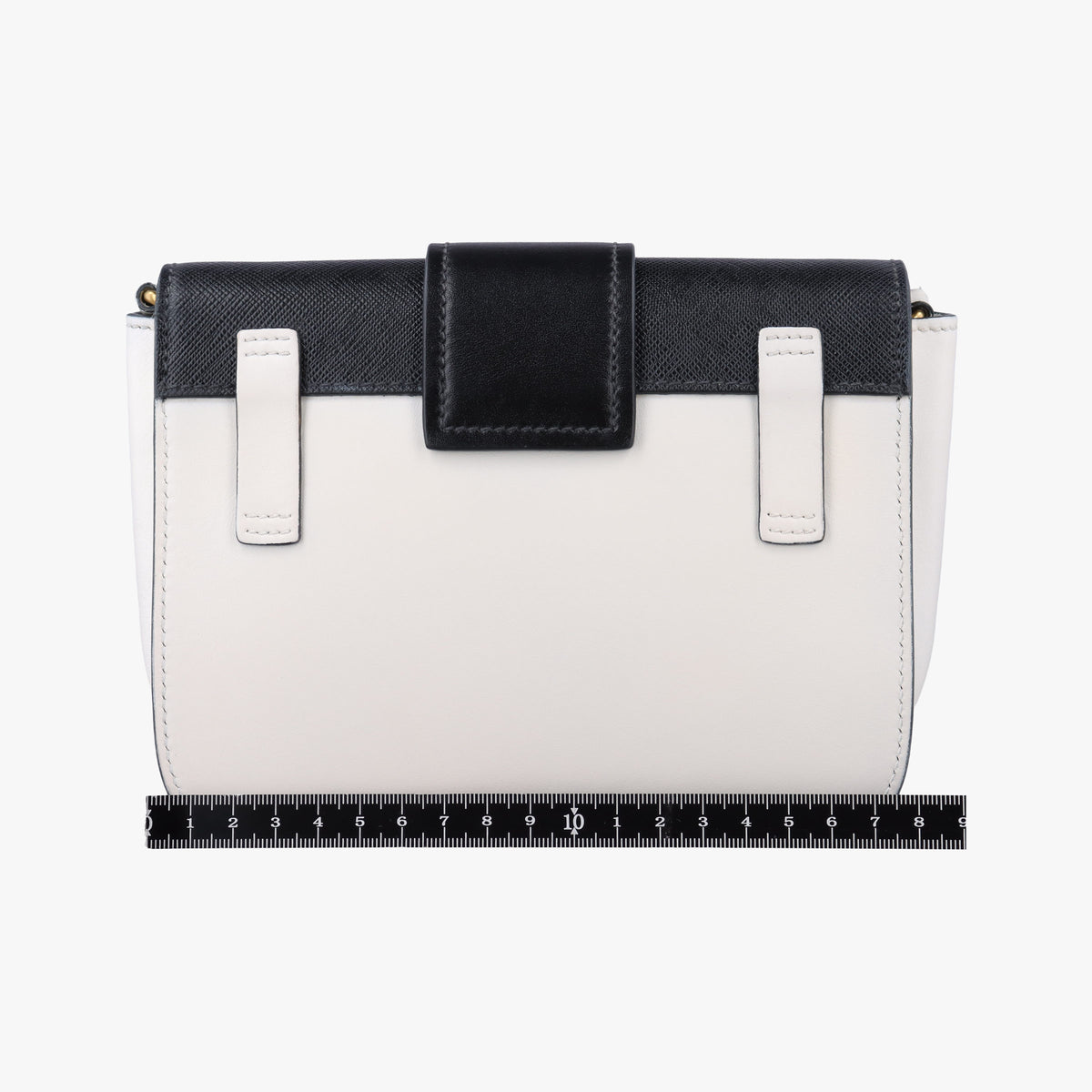 Cahier White Leather×SAFFIANO Leather 1BL004 256カイエ ホワイト レザー×サフィアーノレザー 1BL004 256