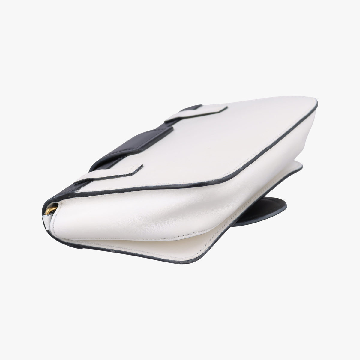 Cahier White Leather×SAFFIANO Leather 1BL004 256カイエ ホワイト レザー×サフィアーノレザー 1BL004 256