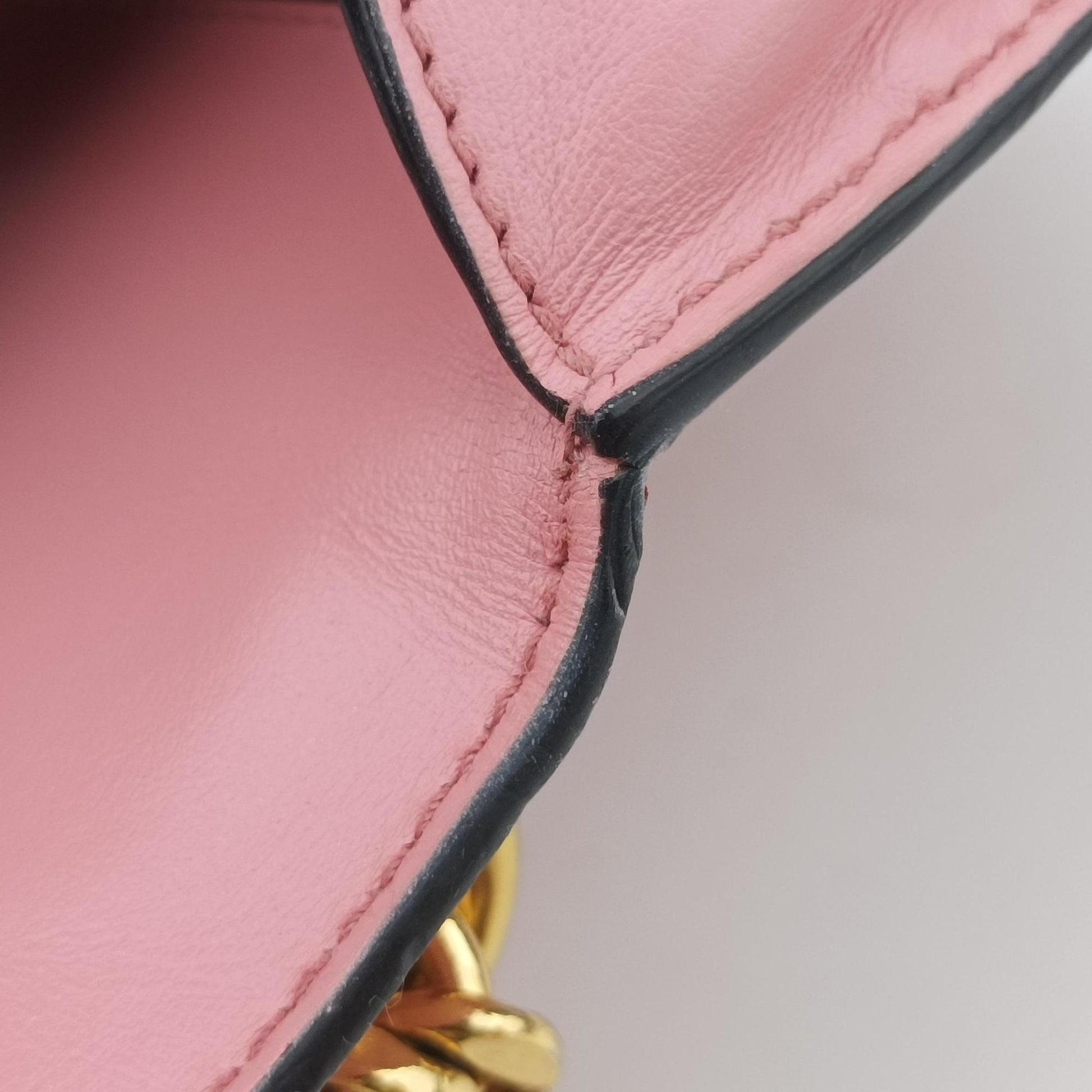 milano logo Pink Saffiano Leather 1BP012 204ミラノロゴ ピンク サフィアーノレザー 1BP012 204