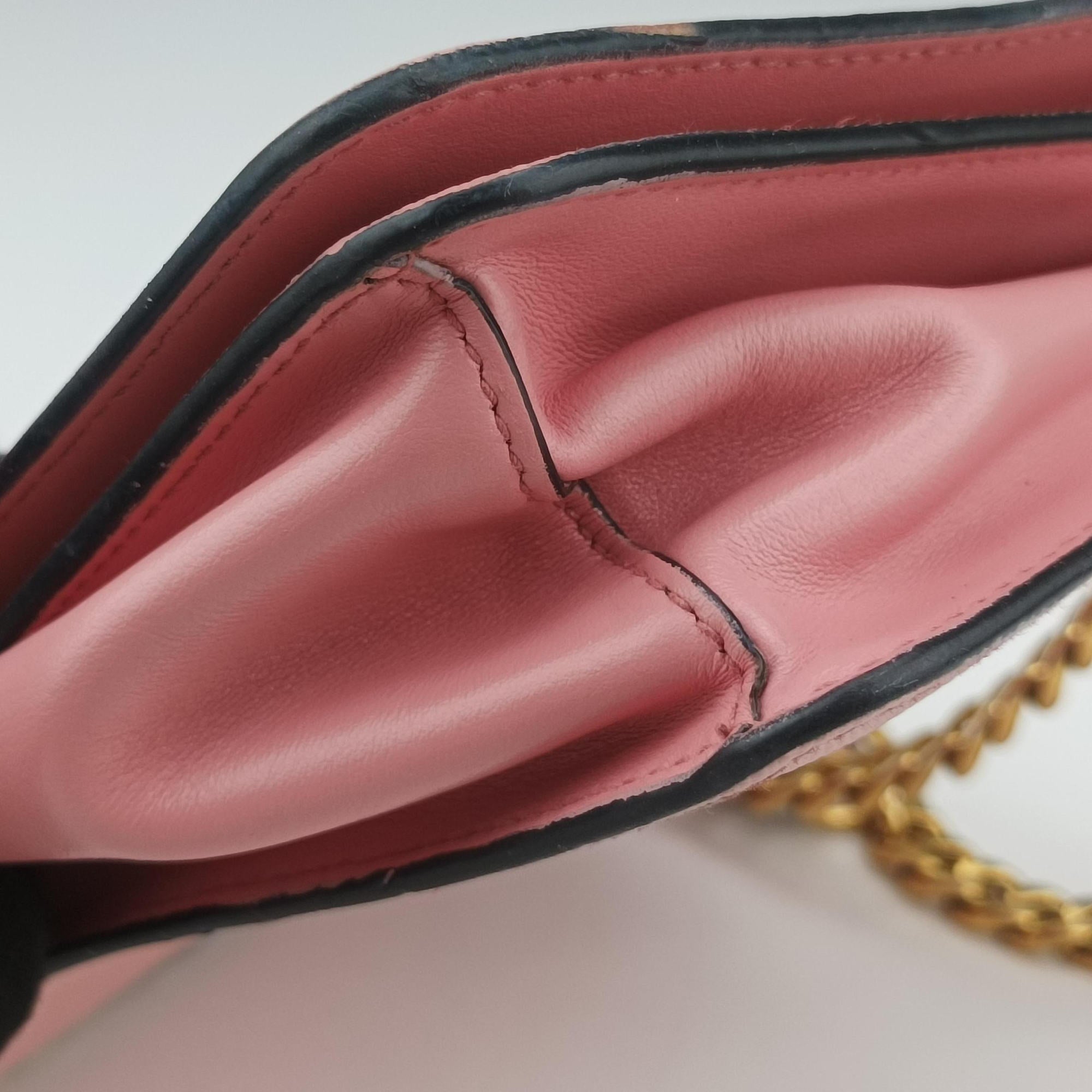 milano logo Pink Saffiano Leather 1BP012 204ミラノロゴ ピンク サフィアーノレザー 1BP012 204
