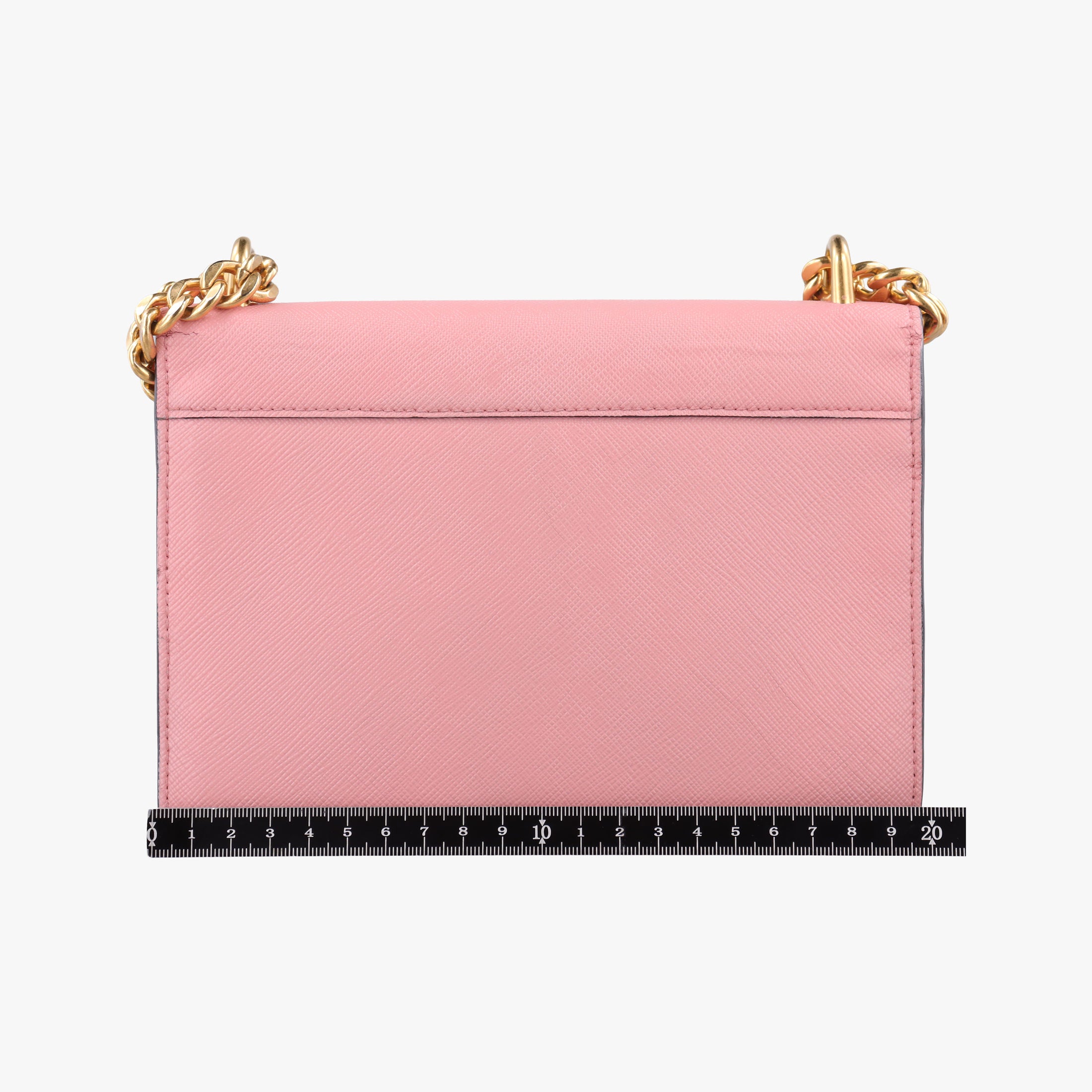 milano logo Pink Saffiano Leather 1BP012 204ミラノロゴ ピンク サフィアーノレザー 1BP012 204