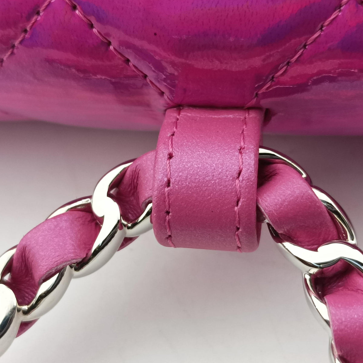 Matelasse CC Years Gift Rose Patent Leather CD0154 XKACTX0Gマトラッセ ココマーク イヤーズギフト ローズ レッド パテント CD0154 XKACTX0G