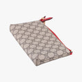 GG Supreme Heart Chain Pochette Beige×red PVC coated canvas 456866 GGスプリーム ハートチェーン ポシェット ベージュ×レッド PVCコーティングキャンバス 456866