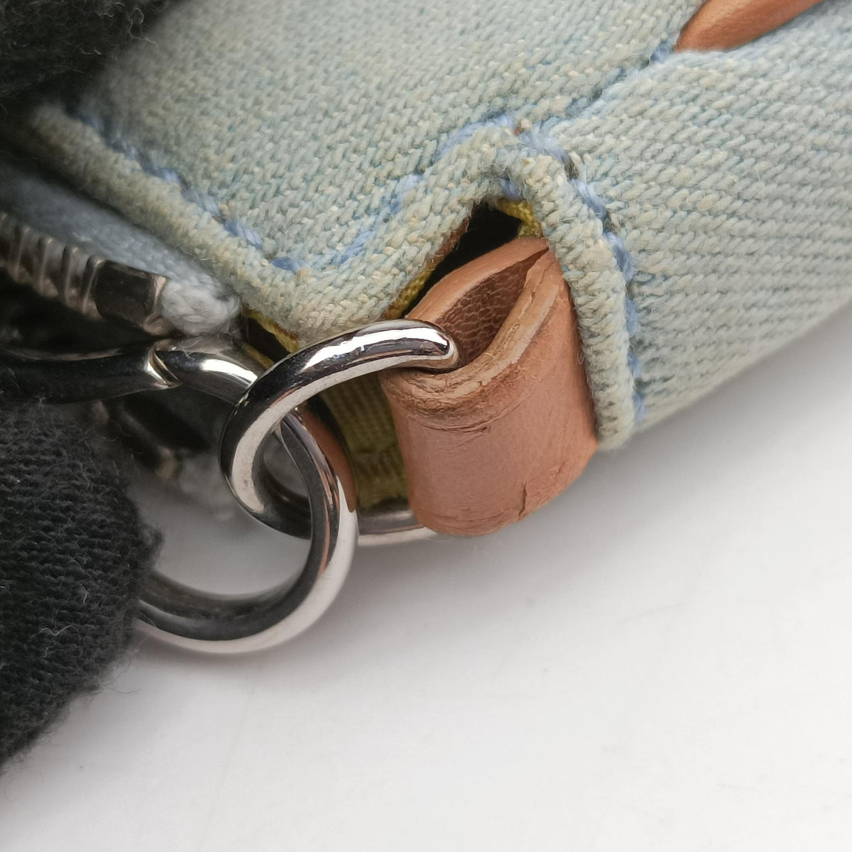 Saddle pouch Blue Denim x Leather MC 0031サドルポーチ ブルー デニム×レザー MC 0031