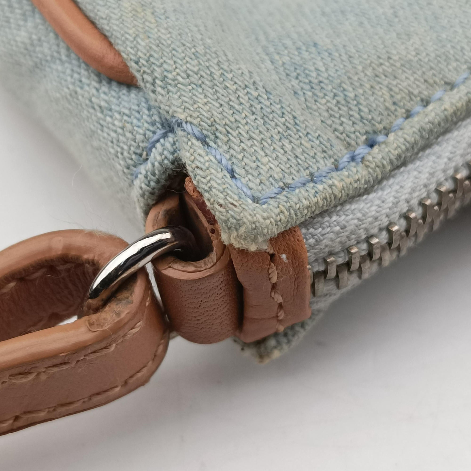 Saddle pouch Blue Denim x Leather MC 0031サドルポーチ ブルー デニム×レザー MC 0031