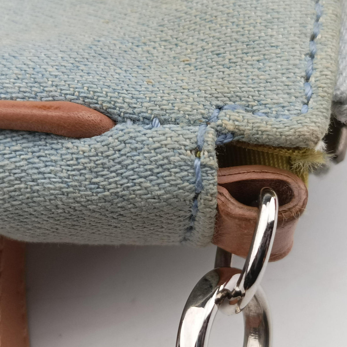 Saddle pouch Blue Denim x Leather MC 0031サドルポーチ ブルー デニム×レザー MC 0031
