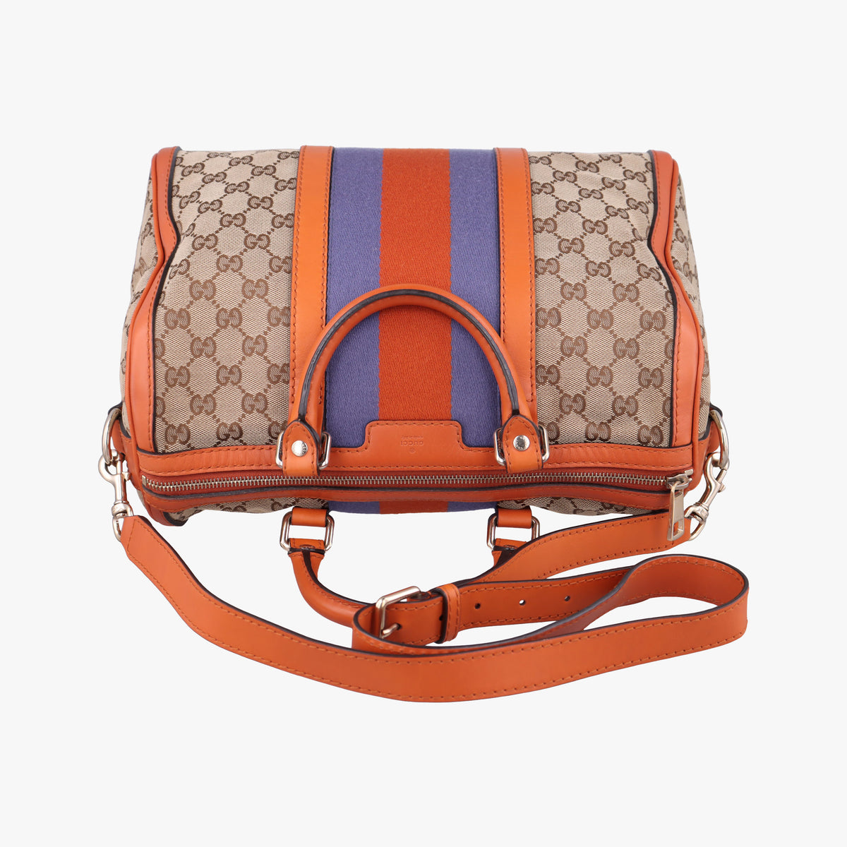 Sherry Line Beige×orange Canvas×Leather 247205 I9867108シェリーライン ベージュ×オレンジ キャンバス×レザー 247205 I9867108