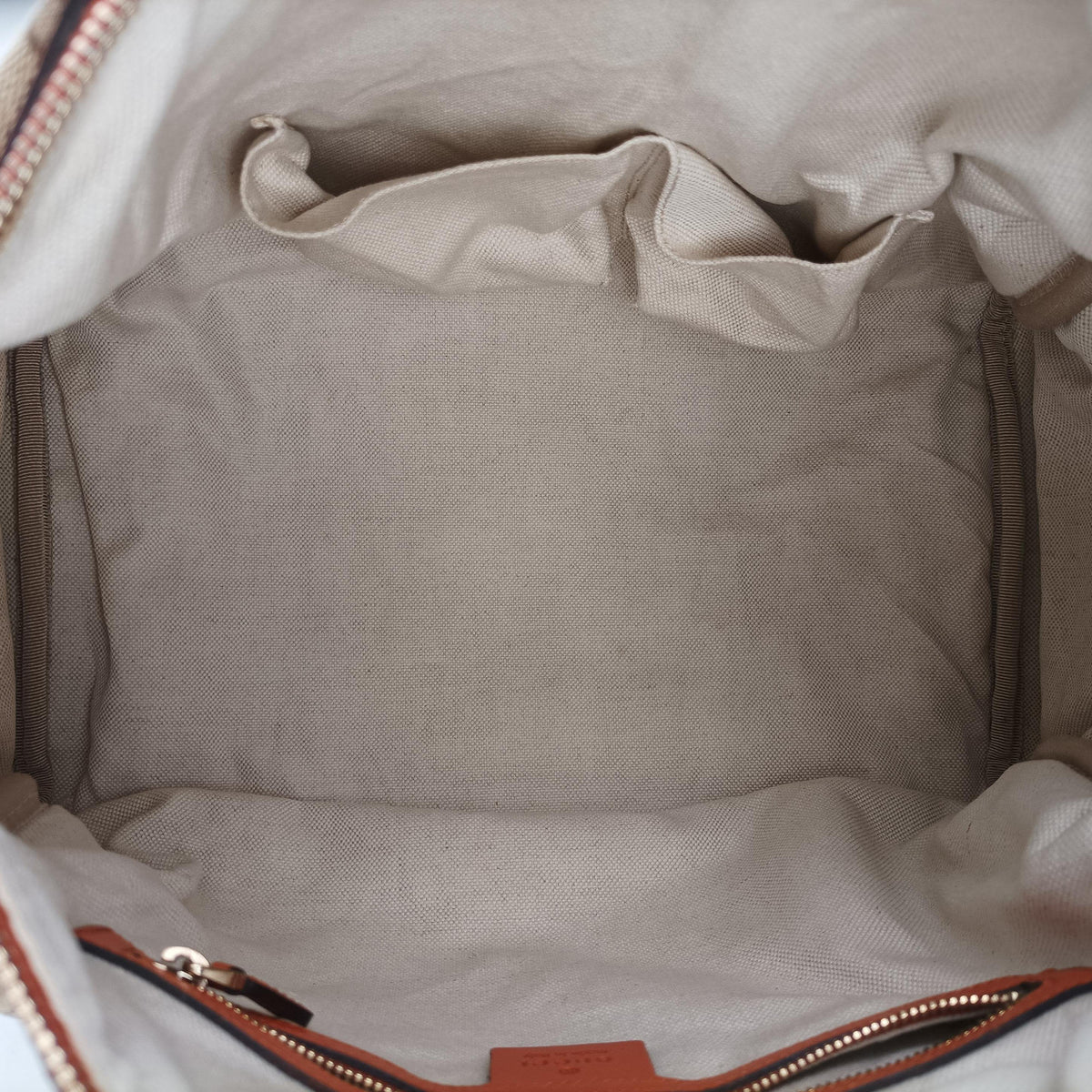 Sherry Line Beige×orange Canvas×Leather 247205 I9867108シェリーライン ベージュ×オレンジ キャンバス×レザー 247205 I9867108