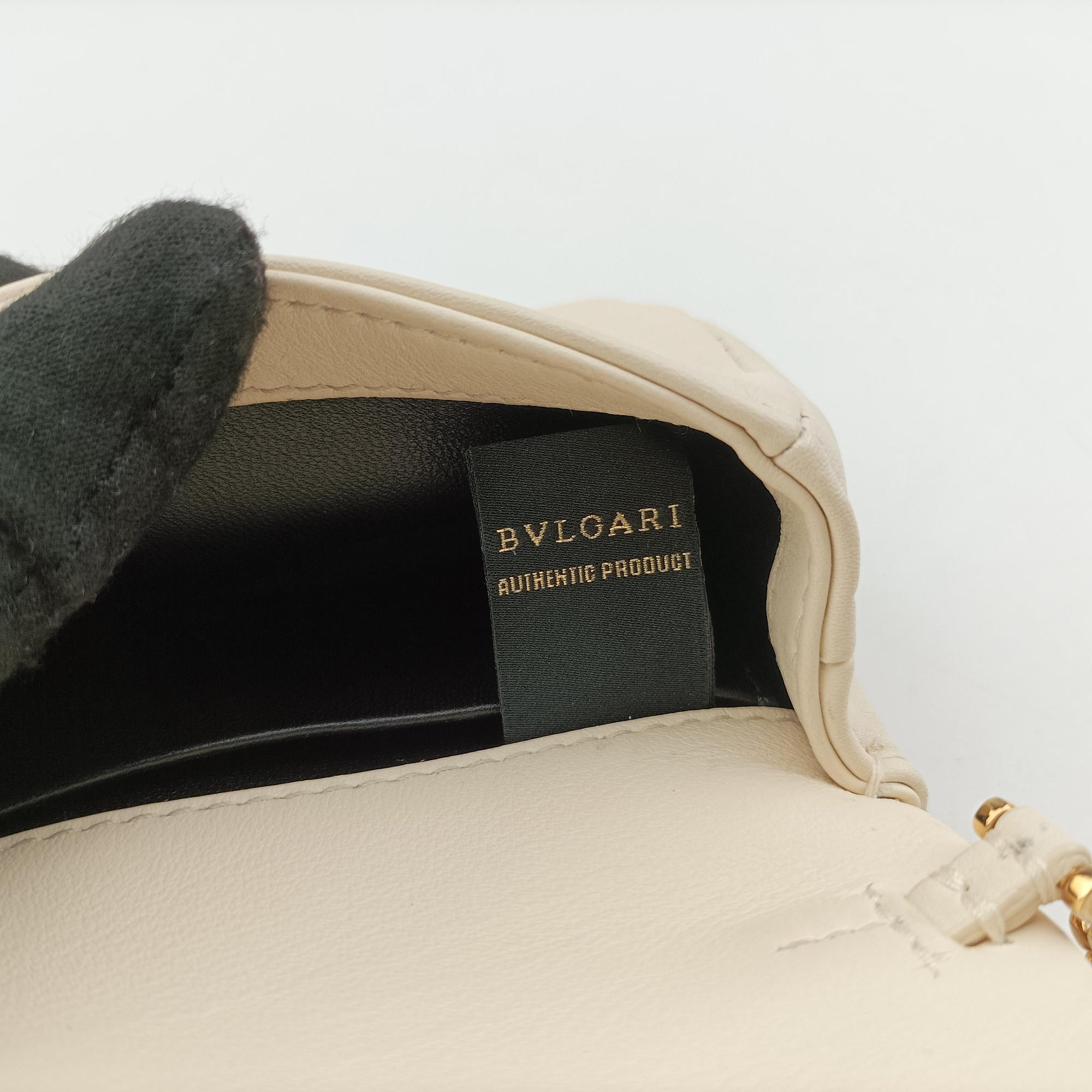 Serpenti Cabochon Micro Ivory Opal calf セルペンティ カボション マイクロ アイボリー オパール カーフ 