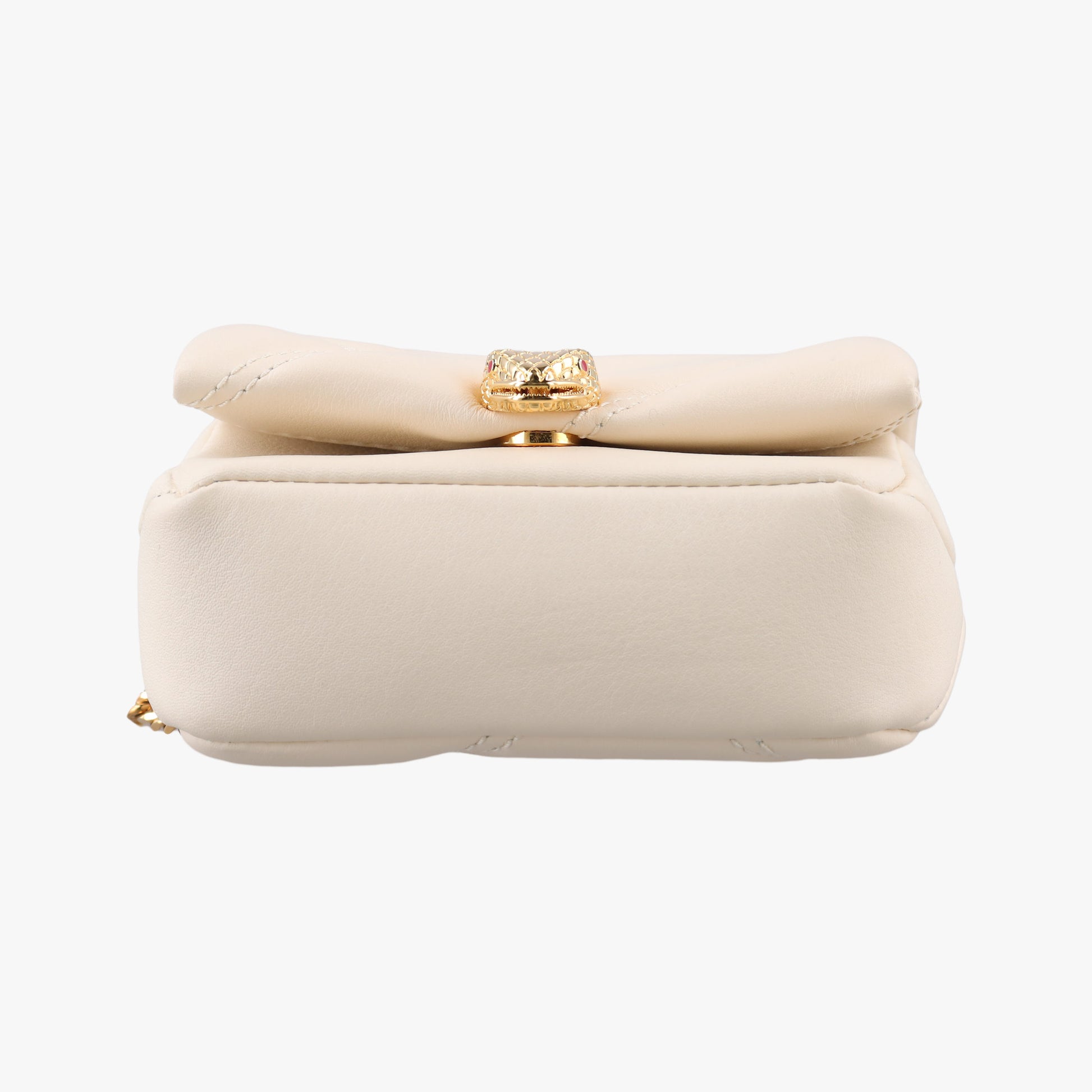 Serpenti Cabochon Micro Ivory Opal calf セルペンティ カボション マイクロ アイボリー オパール カーフ 