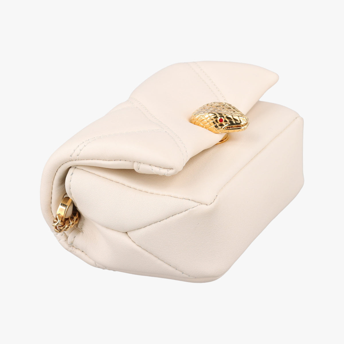 Serpenti Cabochon Micro Ivory Opal calf セルペンティ カボション マイクロ アイボリー オパール カーフ 