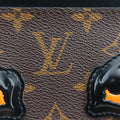 Pochette Kabuki Mask Red × Brown Monogram Canvas × Epi Leather M43527 DU4127ポシェット・カブキ マスク カブキマスクプリント / レッド × ブラウン モノグラム・キャンバス × エピ・レザー M43527 DU4127
