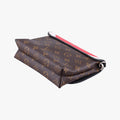 Pochette Kabuki Mask Red × Brown Monogram Canvas × Epi Leather M43527 DU4127ポシェット・カブキ マスク カブキマスクプリント / レッド × ブラウン モノグラム・キャンバス × エピ・レザー M43527 DU4127