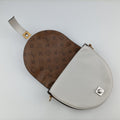 Chantilly Lock Brown x white Monogram x Leather PL0198シャンティイ ロック ブラウン×ホワイト モノグラム×レザー PL0198