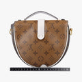 Chantilly Lock Brown x white Monogram x Leather PL0198シャンティイ ロック ブラウン×ホワイト モノグラム×レザー PL0198