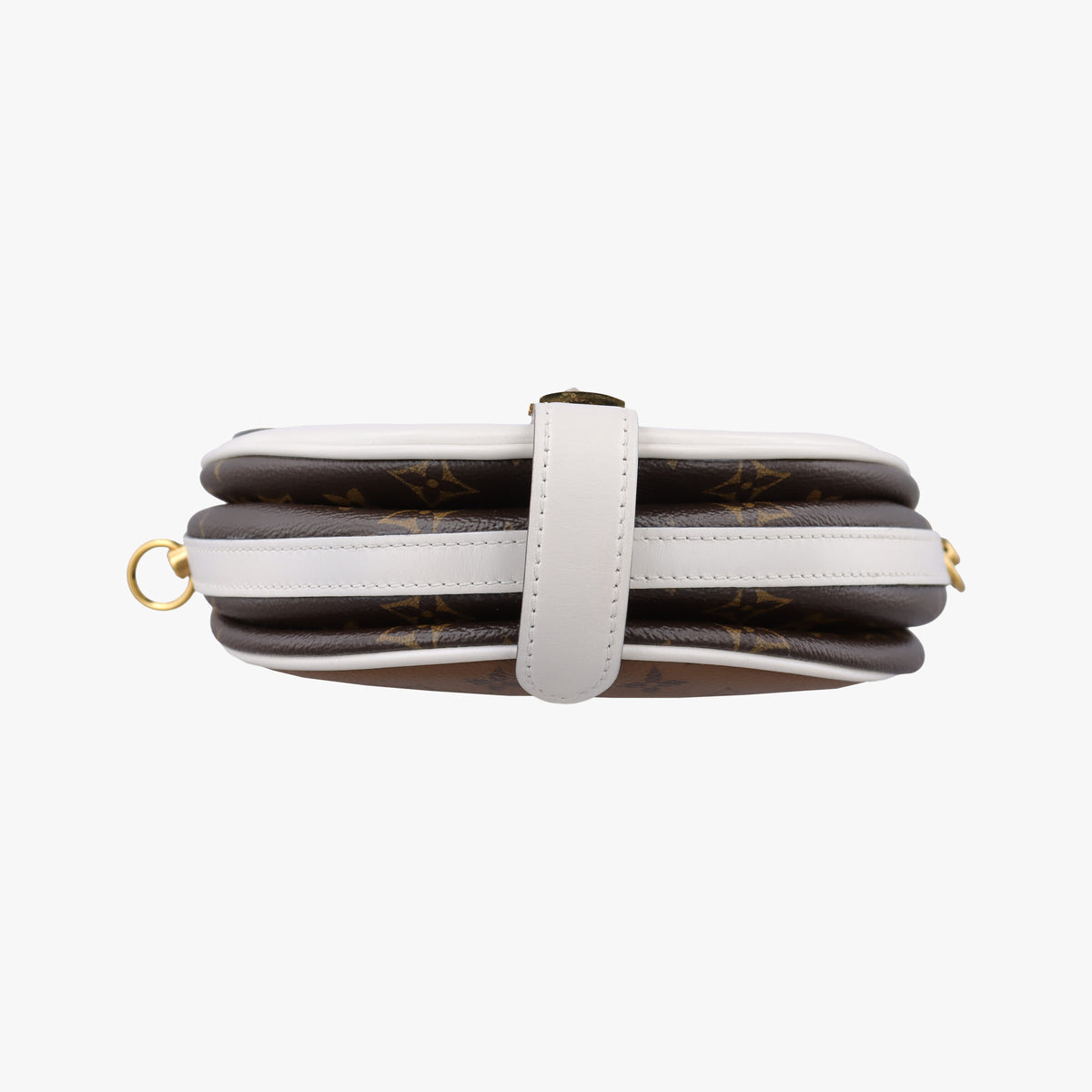 Chantilly Lock Brown x white Monogram x Leather PL0198シャンティイ ロック ブラウン×ホワイト モノグラム×レザー PL0198