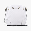 Bright Diamante Bucket White Leather 354229 I016921900ブライトディアマンテ バケット ホワイト レザー 354229 I016921900