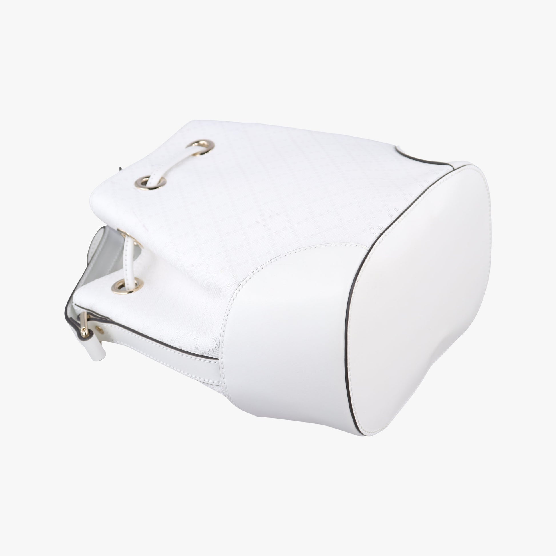 Bright Diamante Bucket White Leather 354229 I016921900ブライトディアマンテ バケット ホワイト レザー 354229 I016921900
