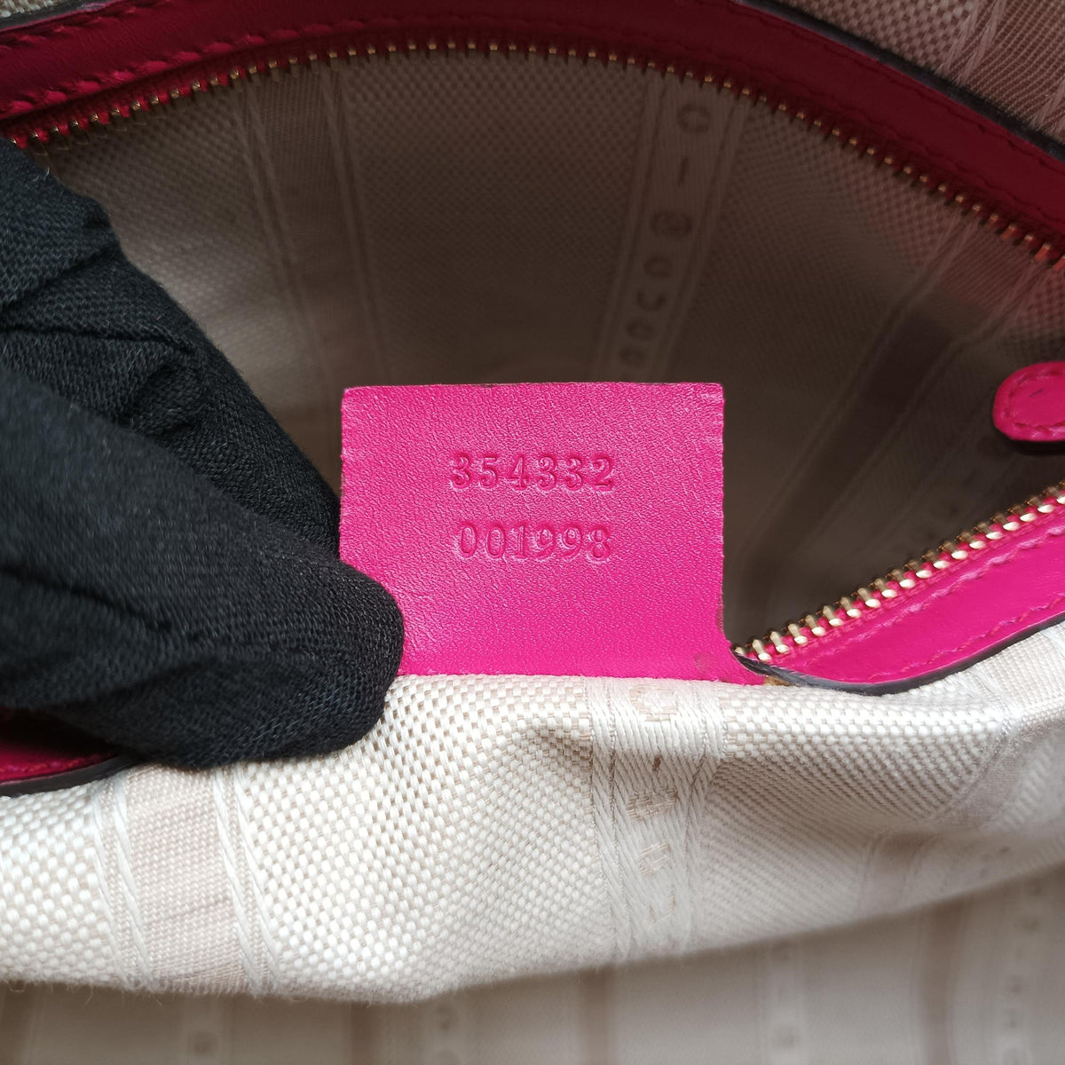 Bright Diamante Rose Leather 354332 E016735453ブライトディアマンテ ローズ レッド レザー 354332 E016735453