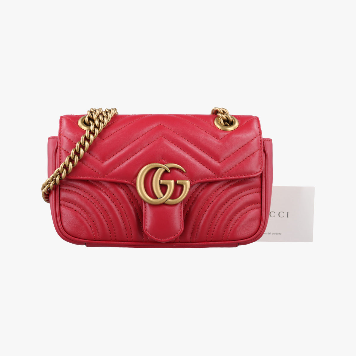 GG Marmont Red Leather 446744 C025679258GGマーモント レッド レザー 446744 C025679258