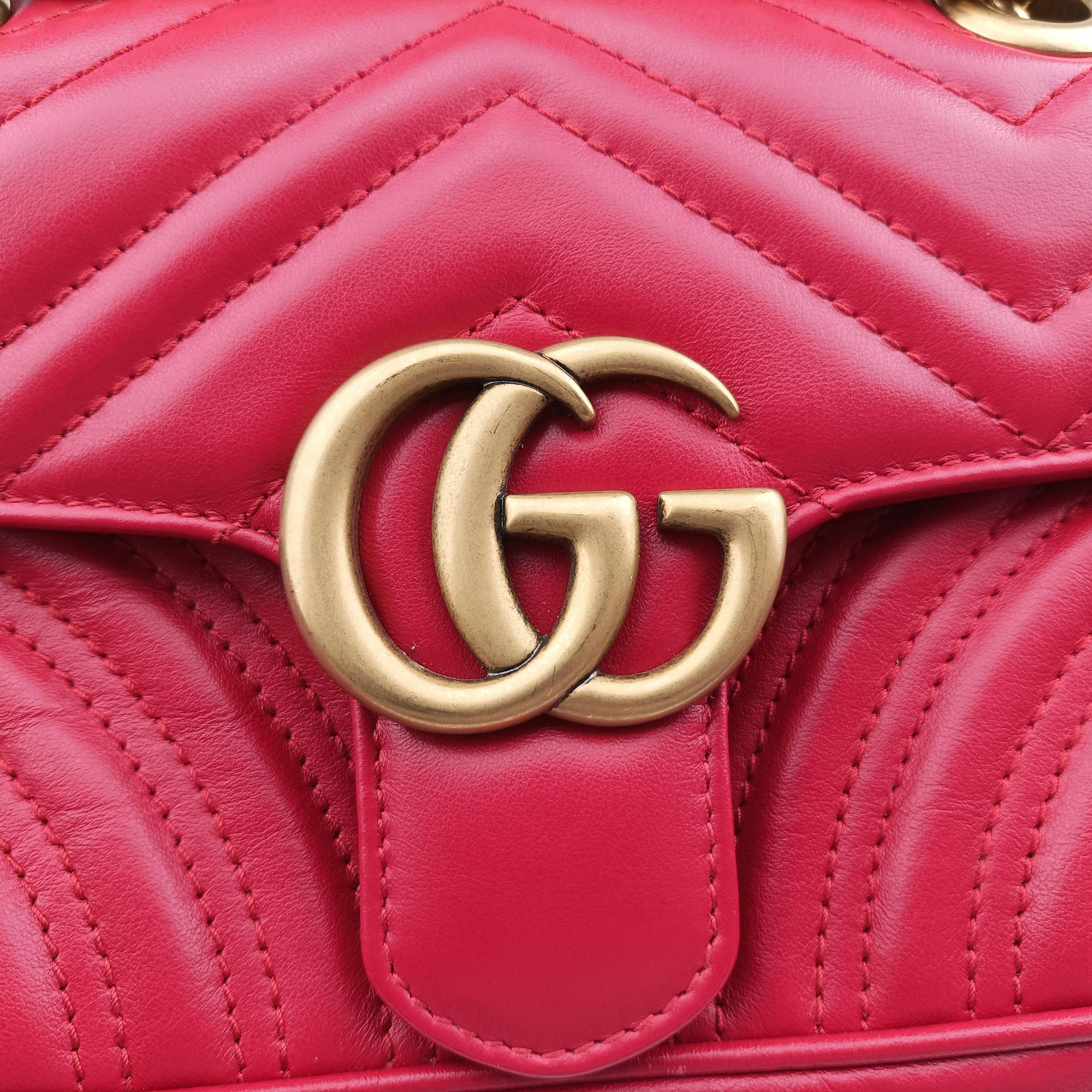 GG Marmont Red Leather 446744 C025679258GGマーモント レッド レザー 446744 C025679258