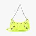 Le Cagole YellowGreen lambskin 695814.7206.R.493075ルカゴール イエローグリーン ラムスキン 695814.7206.R.493075