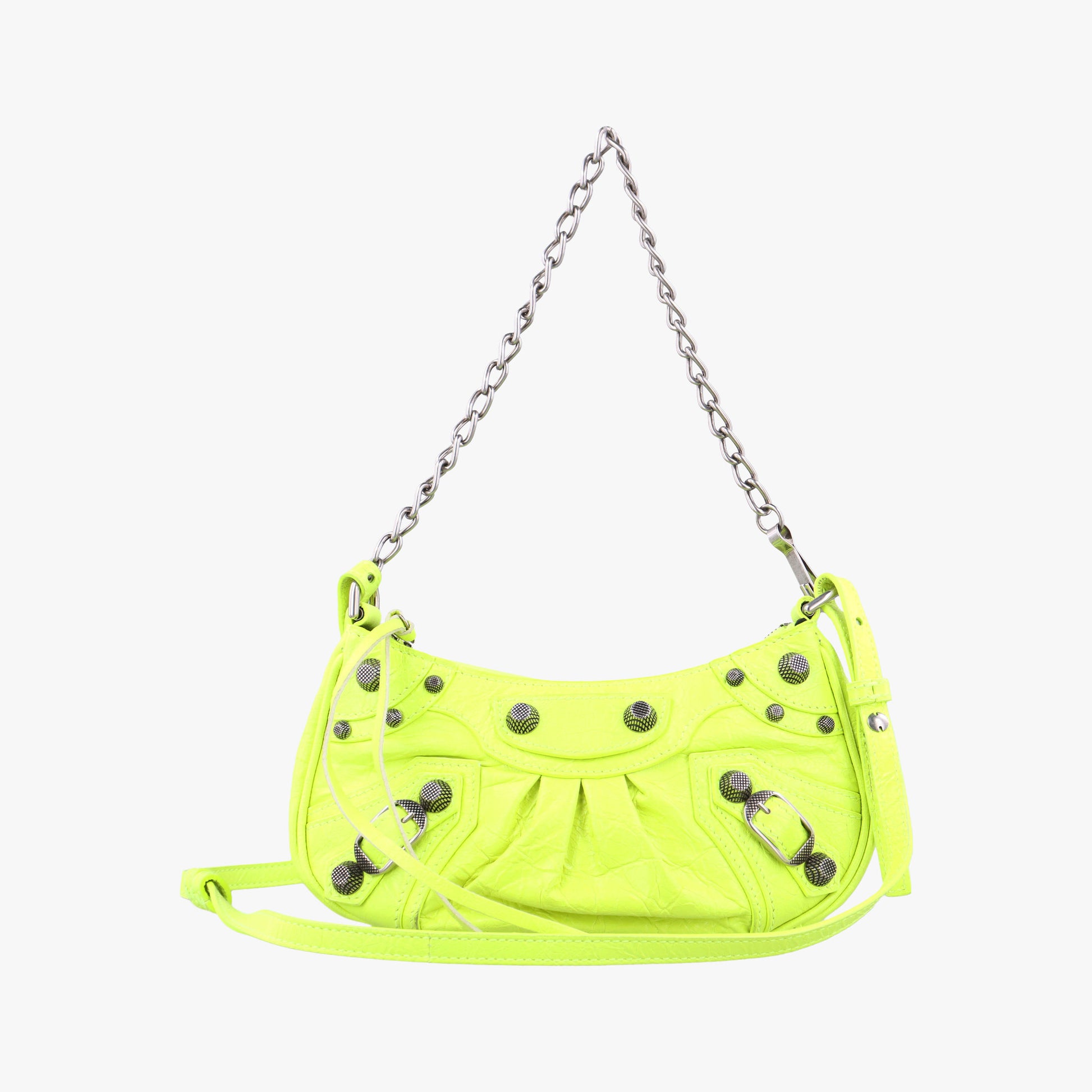 Le Cagole YellowGreen lambskin 695814.7206.R.493075ルカゴール イエローグリーン ラムスキン 695814.7206.R.493075