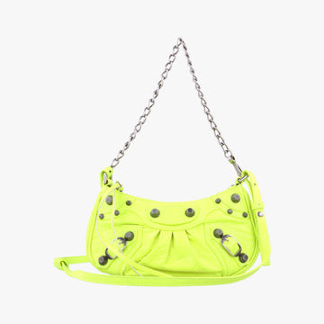 Le Cagole YellowGreen lambskin 695814.7206.R.493075ルカゴール イエローグリーン ラムスキン 695814.7206.R.493075