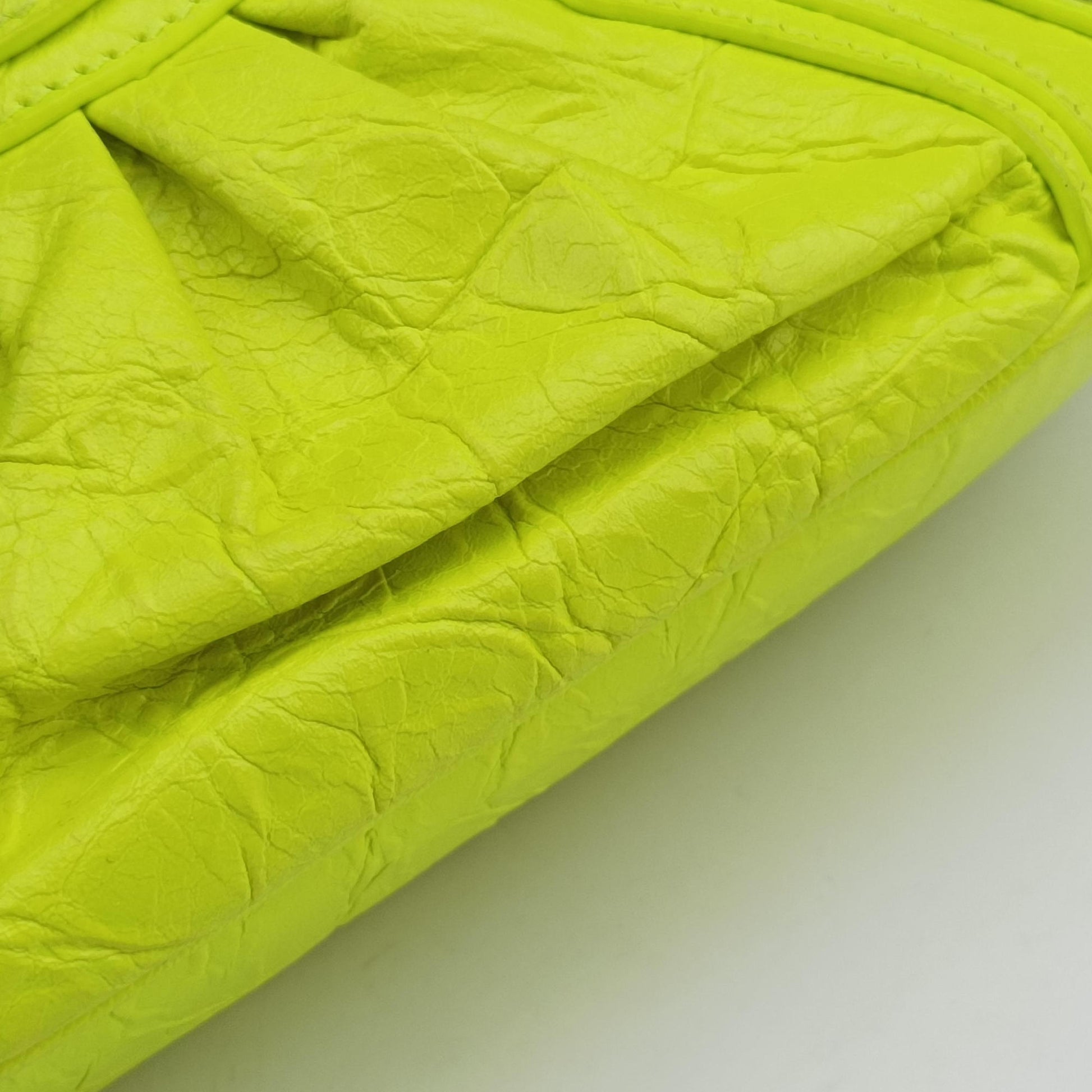 Le Cagole YellowGreen lambskin 695814.7206.R.493075ルカゴール イエローグリーン ラムスキン 695814.7206.R.493075