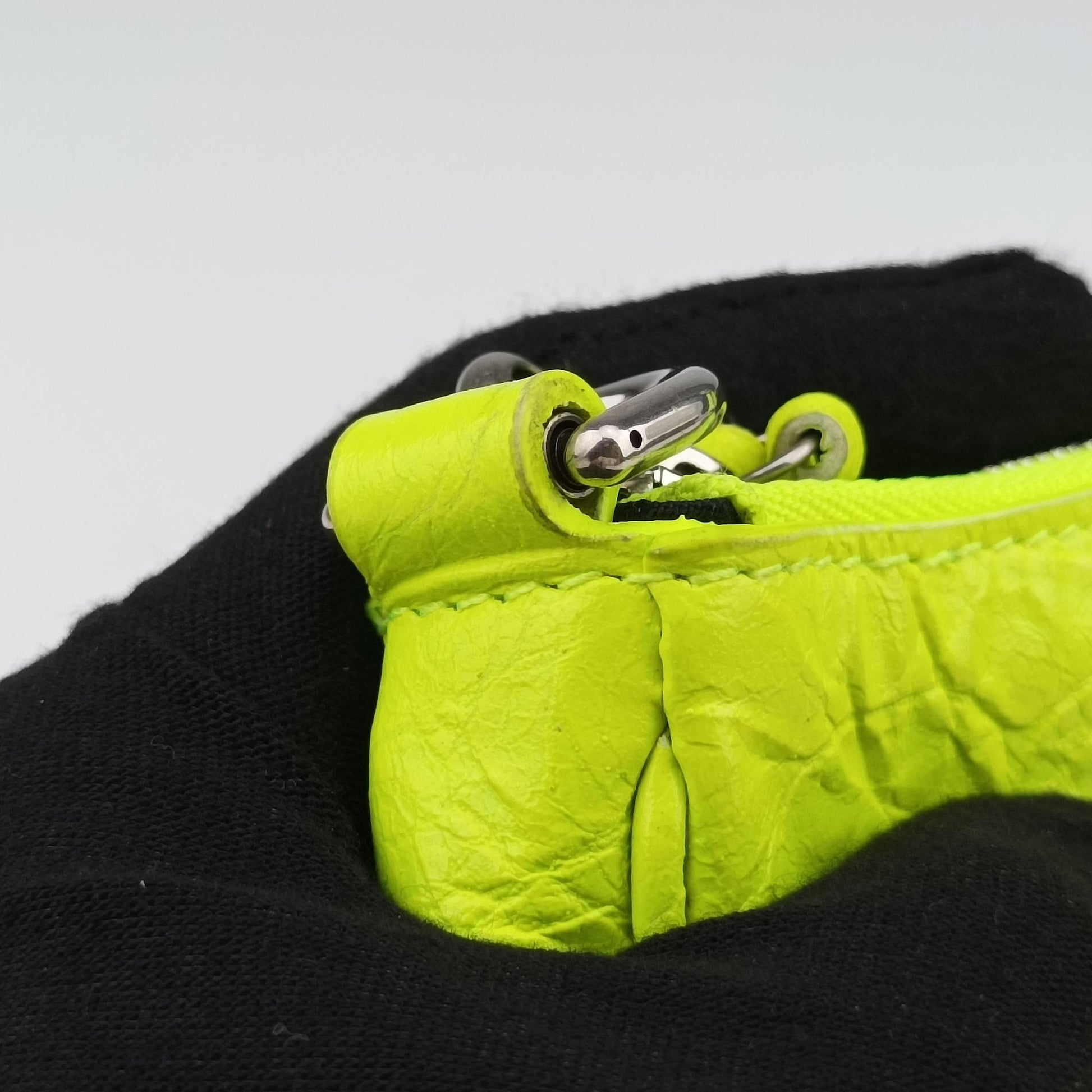 Le Cagole YellowGreen lambskin 695814.7206.R.493075ルカゴール イエローグリーン ラムスキン 695814.7206.R.493075