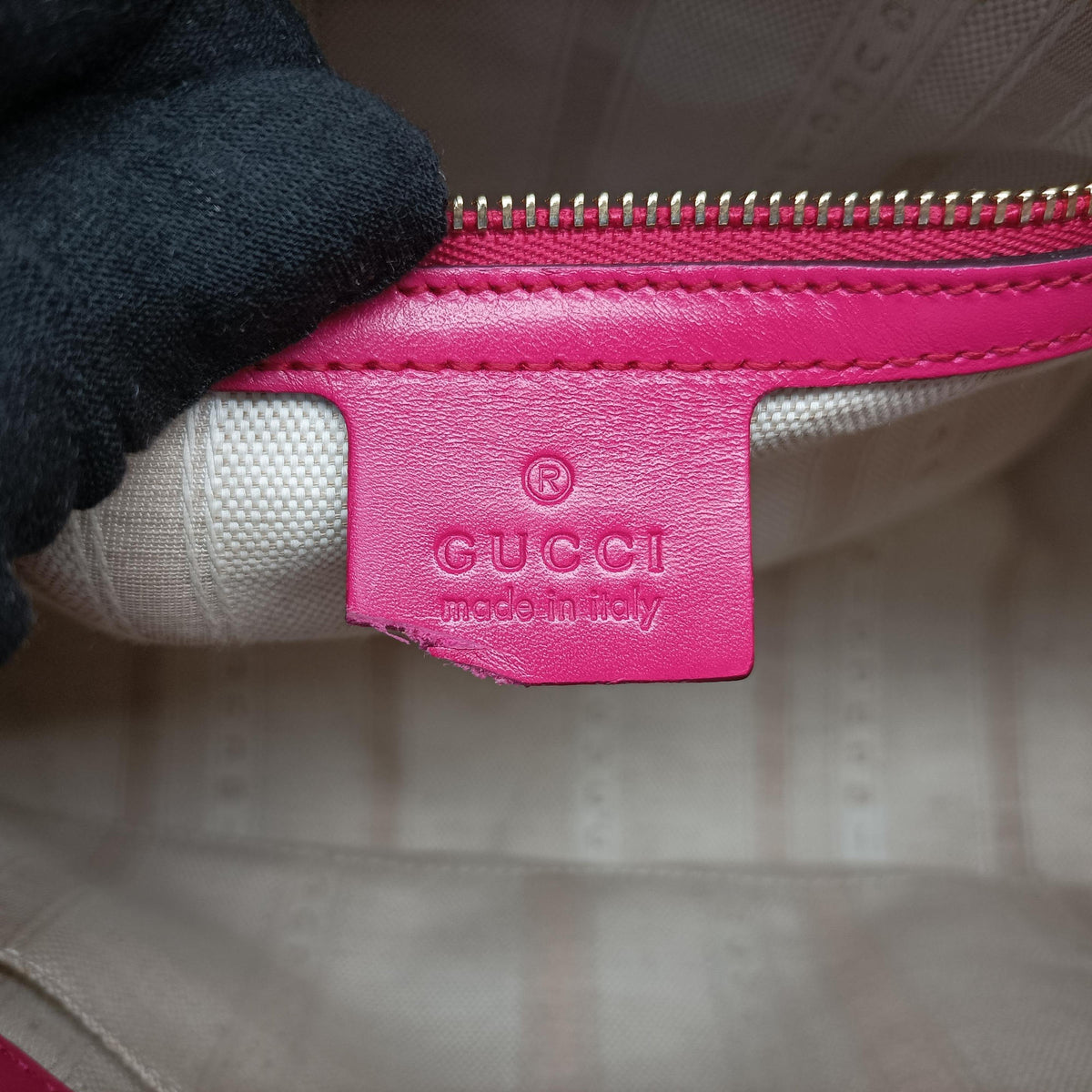 Bright Diamante Rose Leather 354224 E016582686ブライトディアマンテ ローズ レッド レザー 354224 E016582686
