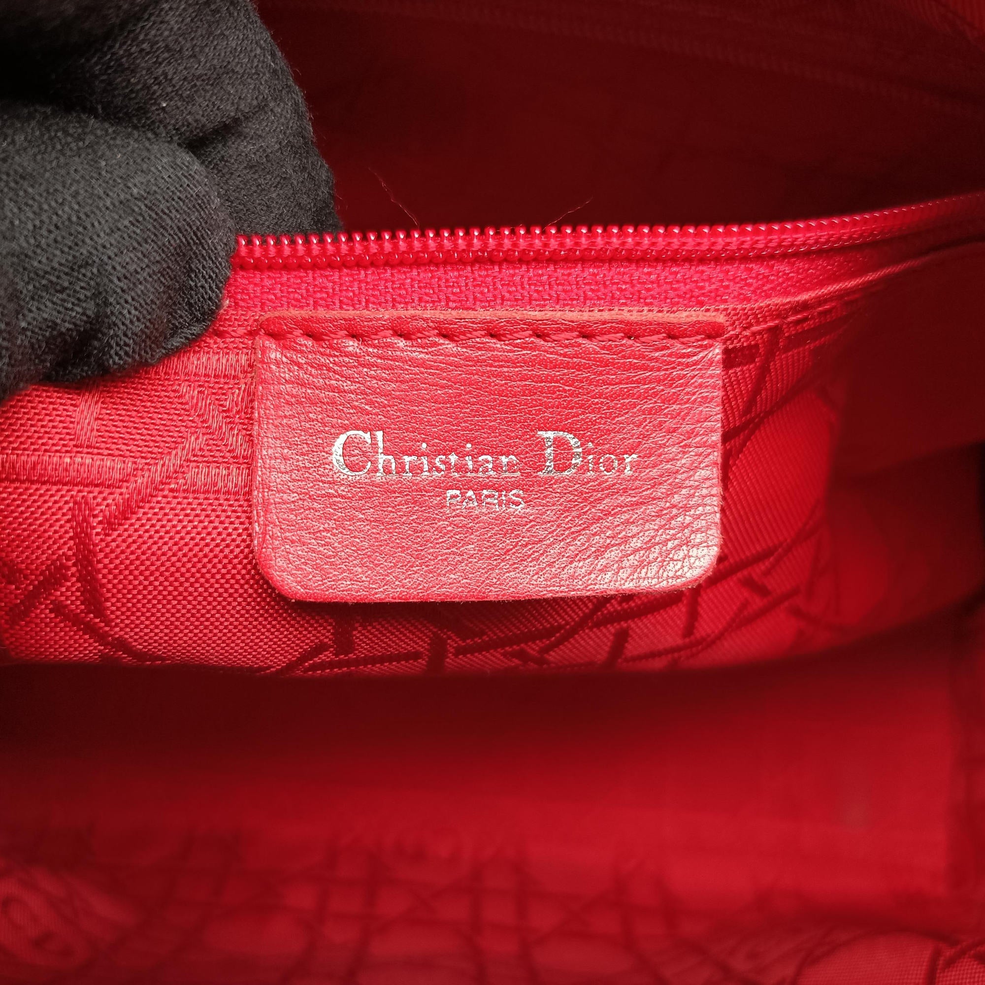 Lady Dior Black Leather レディディオール ブラック レザー 