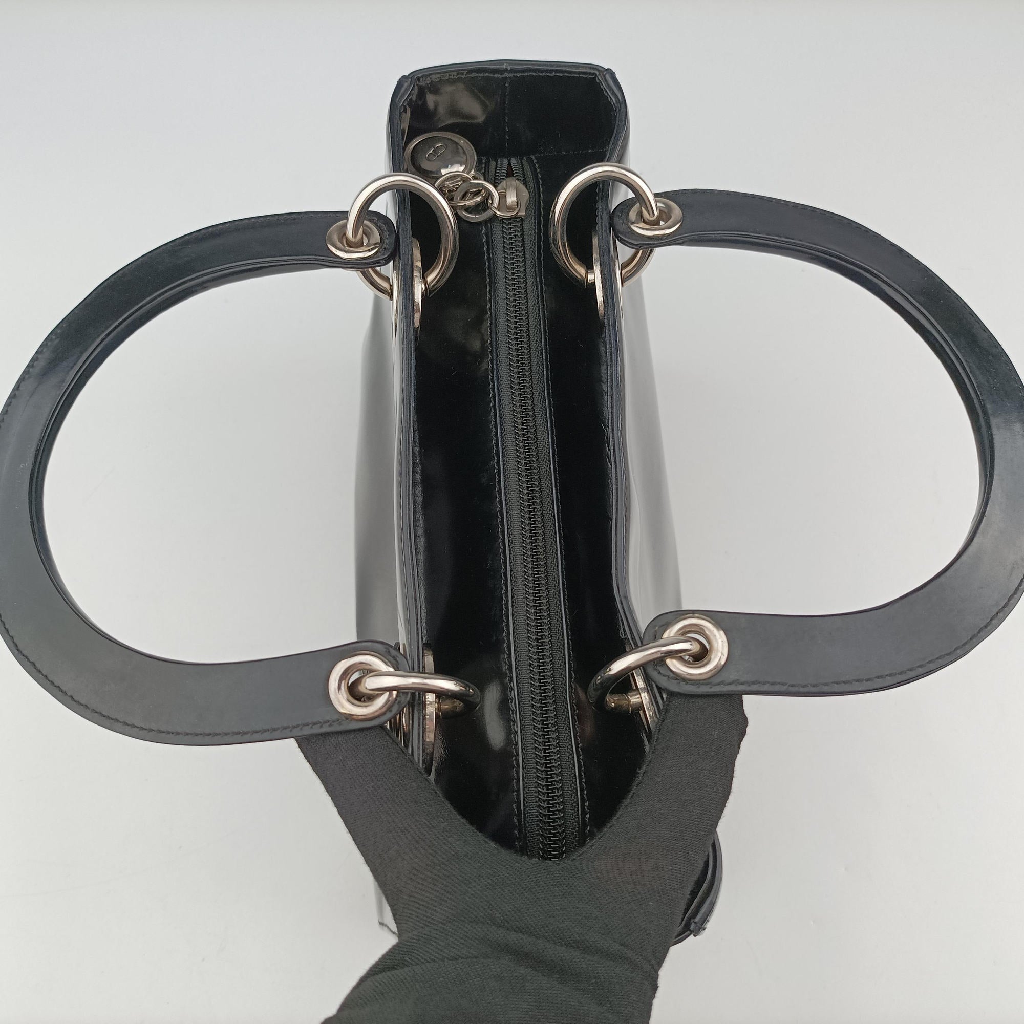 Lady Dior Black Leather レディディオール ブラック レザー 