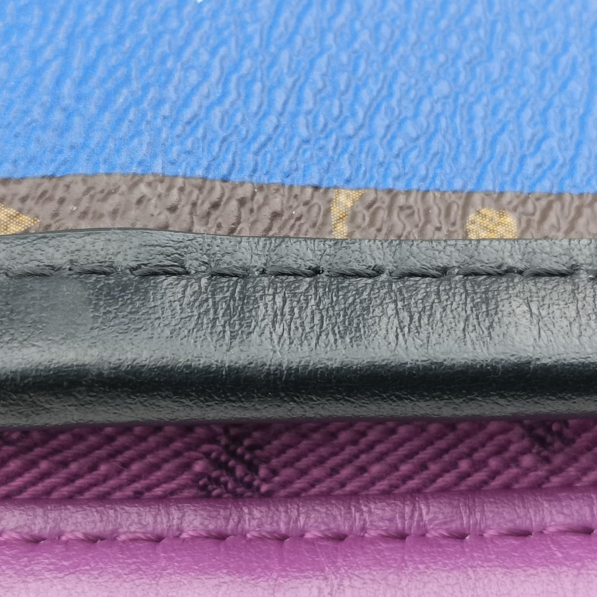 Flat Messenger purple x Brown Monogram Canvas x Denim M44641 CA1159フラットメッセンジャー パープル x ブラウン モノグラム キャンバス x デニム M44641 CA1159