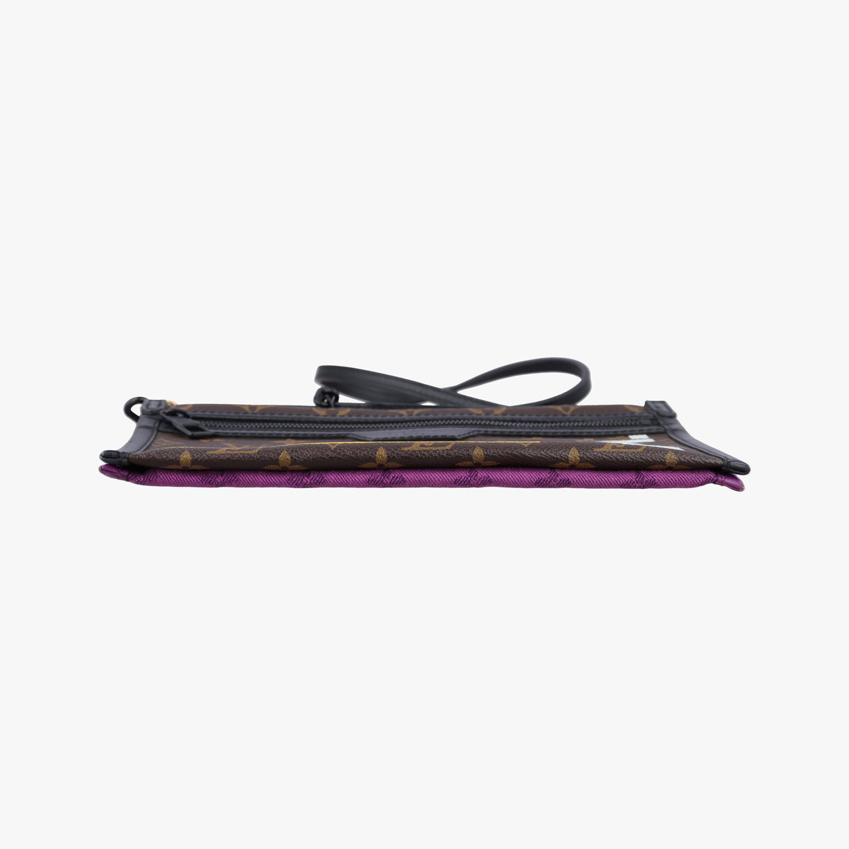 Flat Messenger purple x Brown Monogram Canvas x Denim M44641 CA1159フラットメッセンジャー パープル x ブラウン モノグラム キャンバス x デニム M44641 CA1159