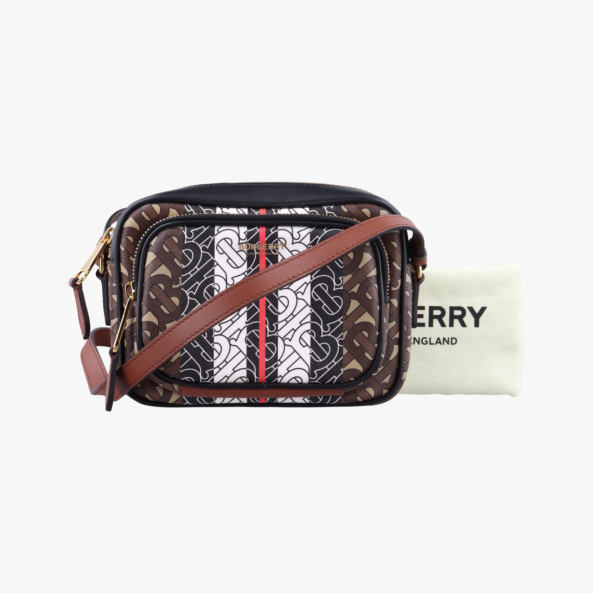 Bridle Stripe Brown×Multicolour PVC coated canvas x leather ITCORDI17CALブライドル ストライプ ブラウン×マルチカラー PVCコーティングキャンバス×レザー ITCORDI17CAL