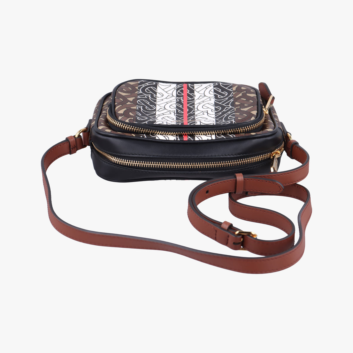 Bridle Stripe Brown×Multicolour PVC coated canvas x leather ITCORDI17CALブライドル ストライプ ブラウン×マルチカラー PVCコーティングキャンバス×レザー ITCORDI17CAL