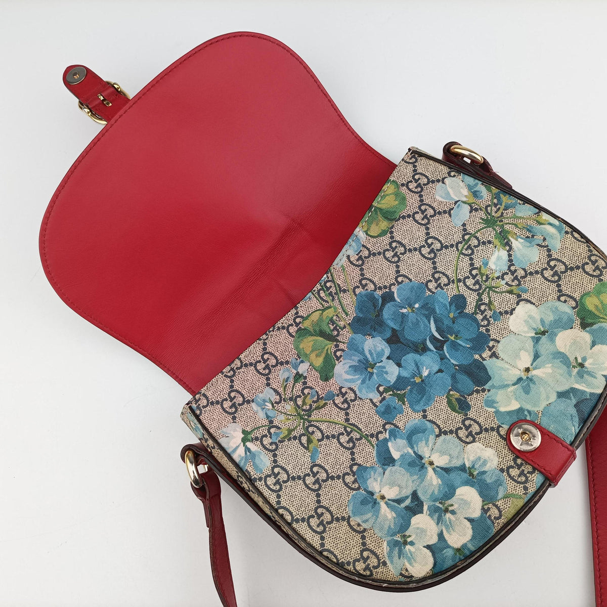 GG Blooms beige×Multicolour PVC coated canvas×Leather 432150 E020357095GGブルームス ベージュ×マルチ PVCコーティングキャンバス×レザー 432150 E020357095