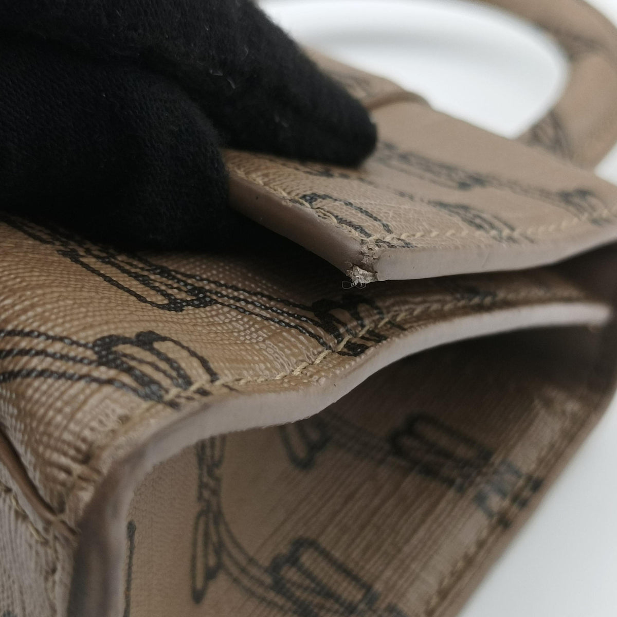 Hourglass XS BB monogram Brown PVCcoated canvas 592833.2762.0.620318アワーグラス XS BBモノグラム ブラウン PVCコーティングキャンバス 592833.2762.0.620318