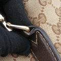 New Jackie Beige×Brown canvas×Leather 246907 F011274255ニュージャッキー ベージュ×ブラウン キャンバス×レザー 246907 F011274255
