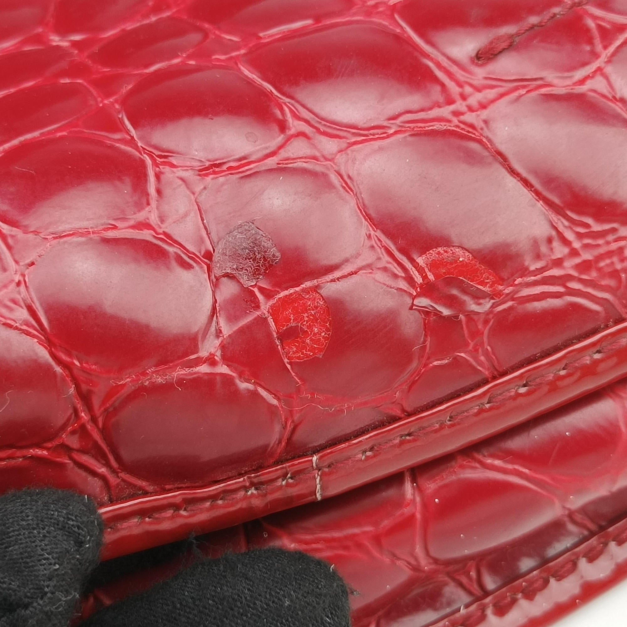 Croc Red Leather 01-RU-0019クロック レッド レザー 01-RU-0019