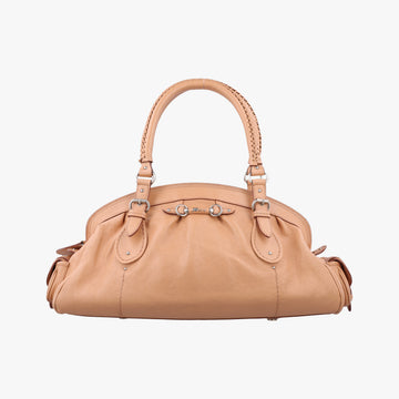 My Dior satchel beige Leather 01-RU-1016マイ ディオール サッチェル ベージュ レザー 01-RU-1016