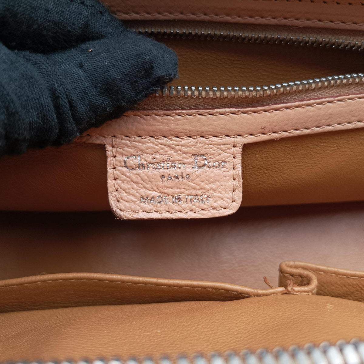 My Dior satchel beige Leather 01-RU-1016マイ ディオール サッチェル ベージュ レザー 01-RU-1016