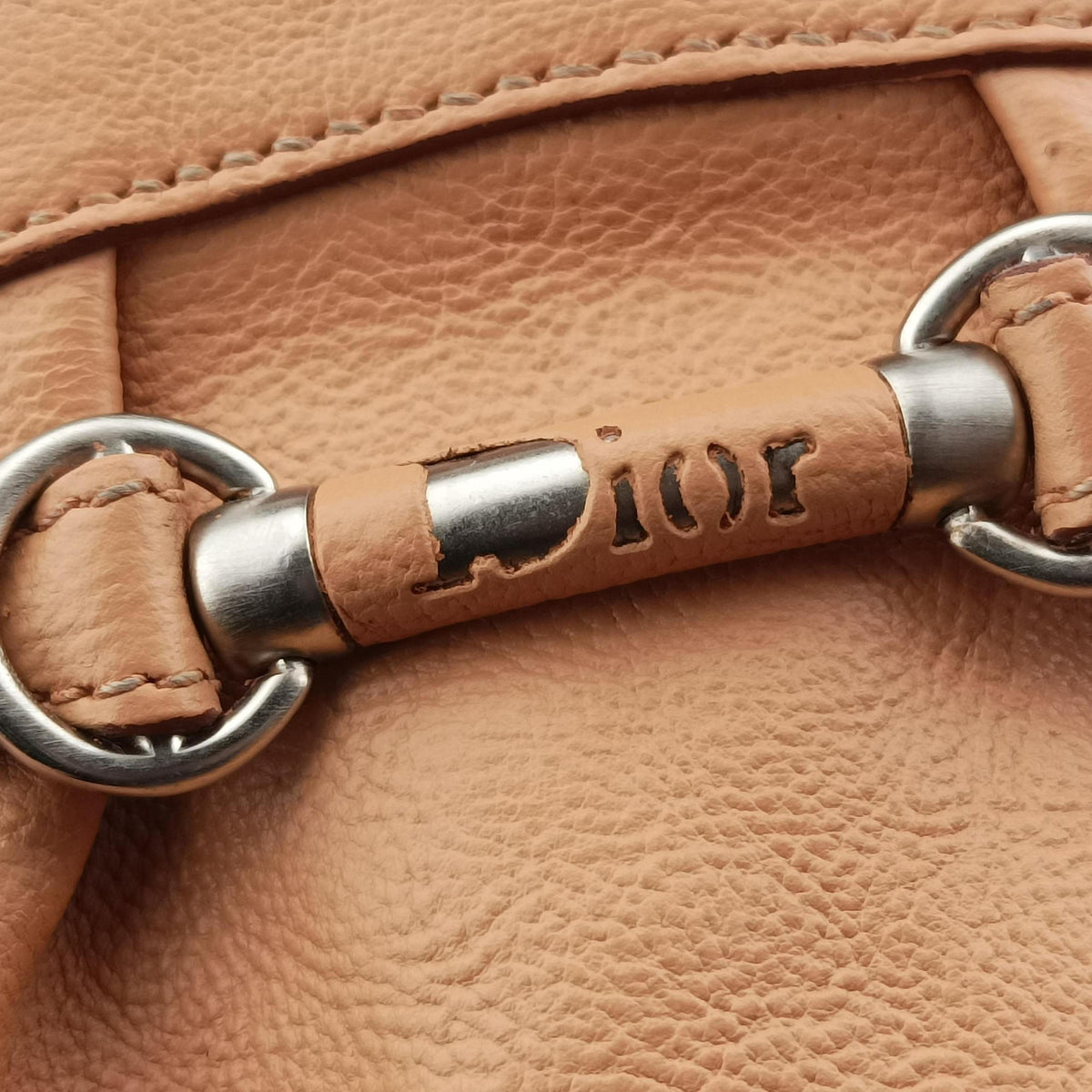 My Dior satchel beige Leather 01-RU-1016マイ ディオール サッチェル ベージュ レザー 01-RU-1016
