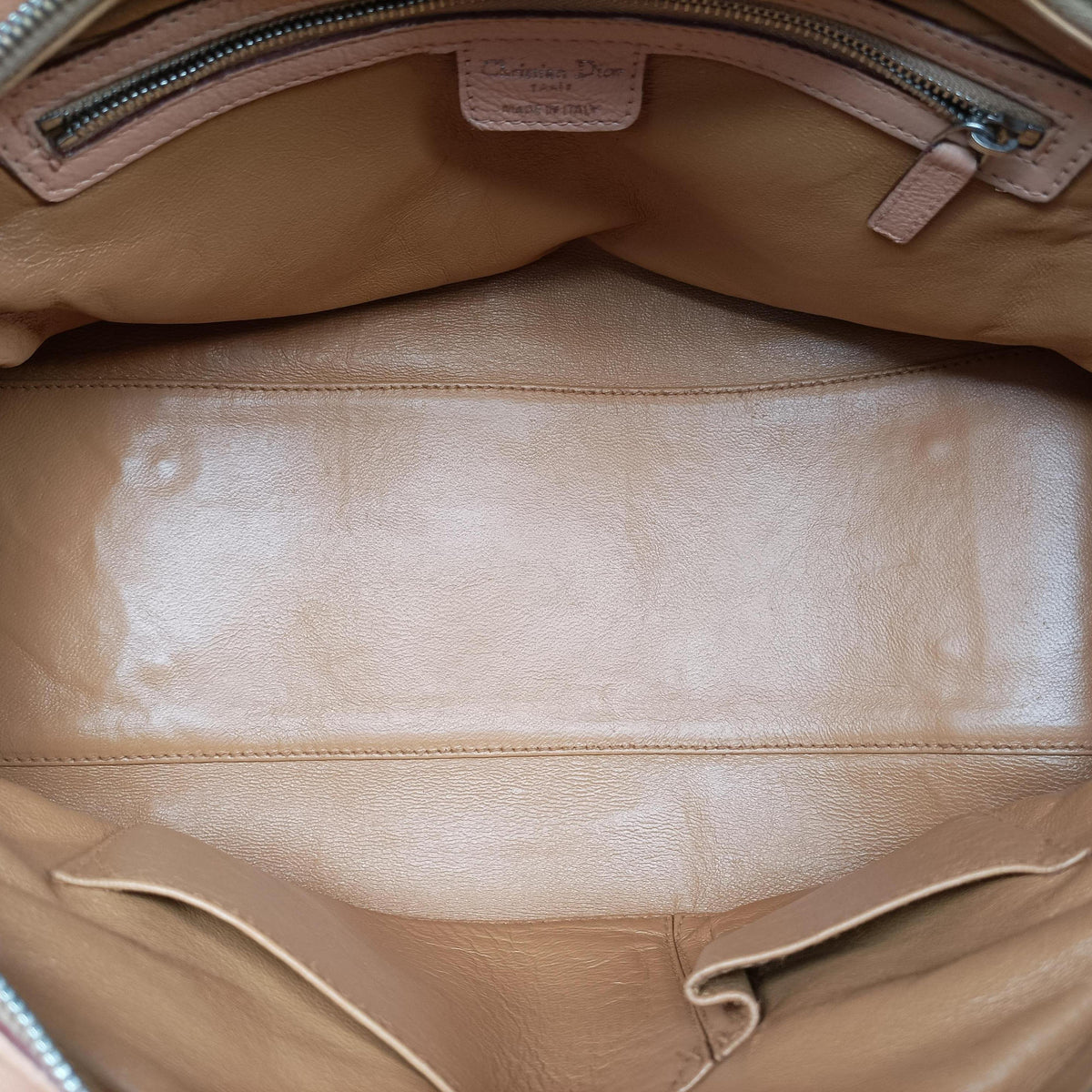 My Dior satchel beige Leather 01-RU-1016マイ ディオール サッチェル ベージュ レザー 01-RU-1016