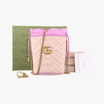 GG Marmont Purple  x Beige canvas 783175 GGマーモント パープル x ベージュ キャンバス 783175