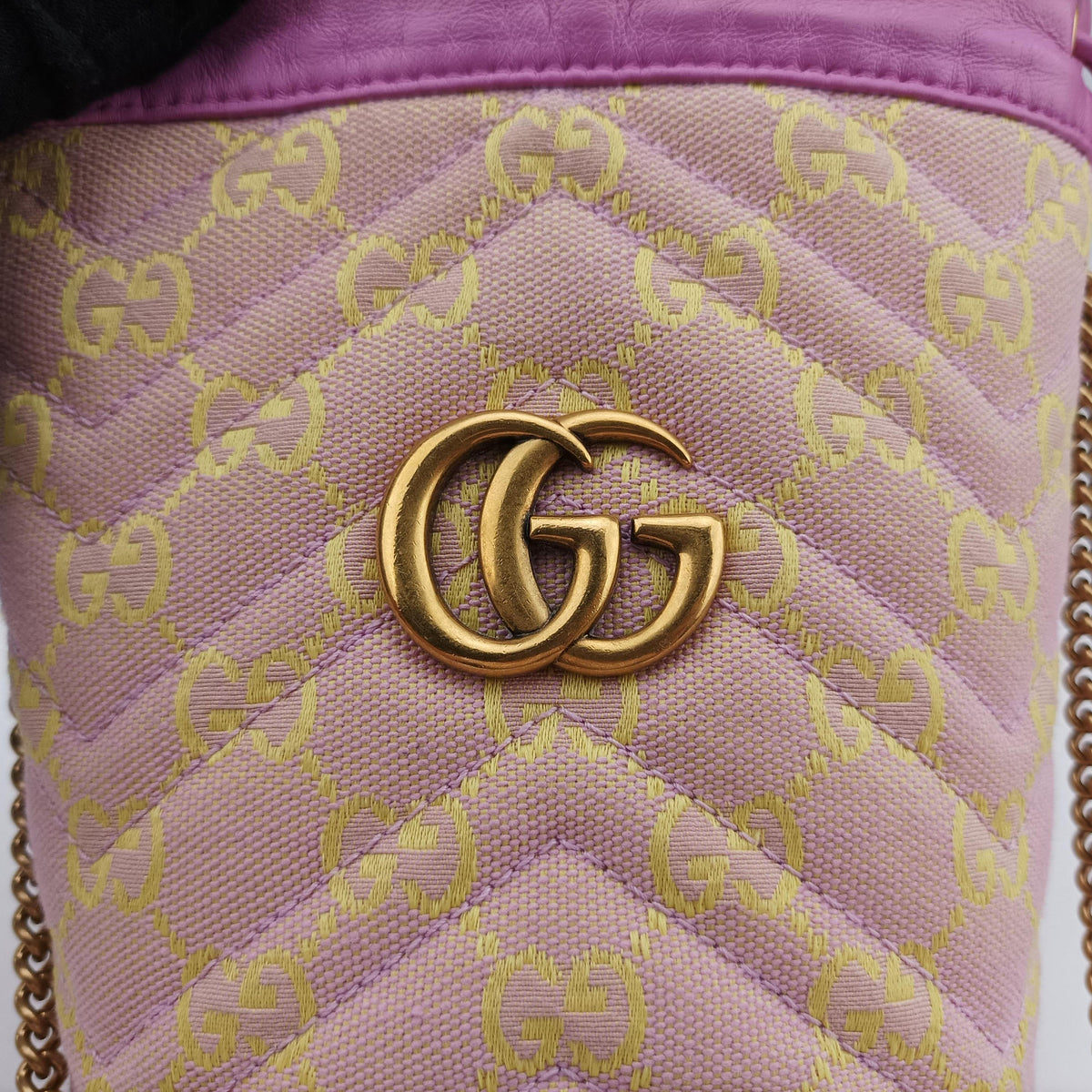 GG Marmont Purple  x Beige canvas 783175 GGマーモント パープル x ベージュ キャンバス 783175