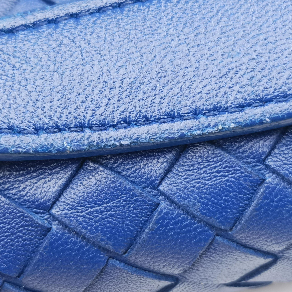 Intrecciato Olimpia Blue lambskin B07074592Nイントレチャート オリンピア ブルー ラムスキン B07074592N
