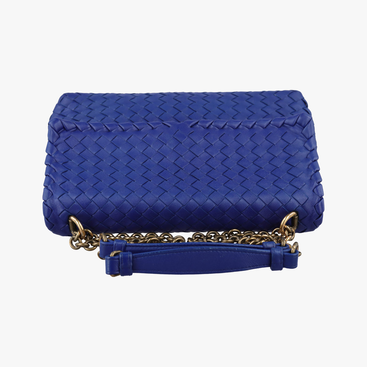 Intrecciato Olimpia Blue lambskin B07074592Nイントレチャート オリンピア ブルー ラムスキン B07074592N