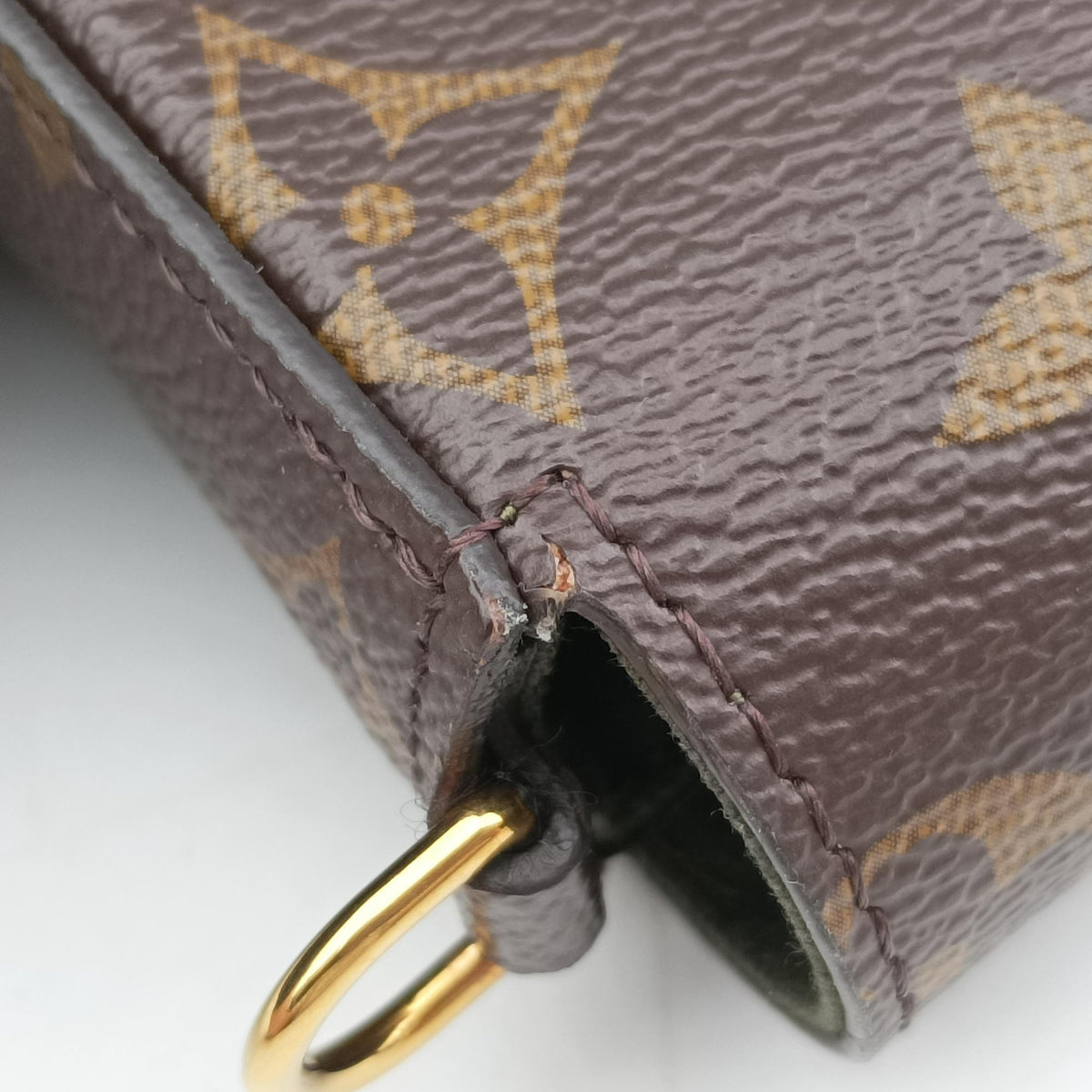 Multi Pochette FeLICIE Brown×KHAKI Monogram Canvas M80091 FH0211ミュルティ ポシェット フェリシー モノグラム/ブラウン×カーキ モノグラムキャンバス M80091 FH0211